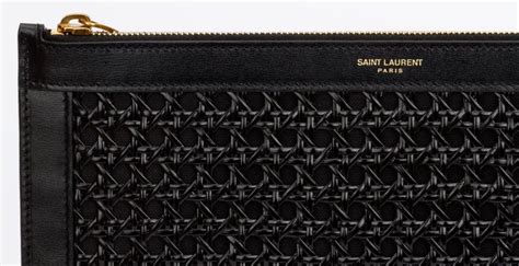 ysl wicker clutch